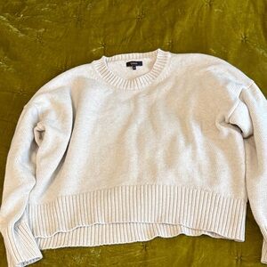 Quince Cream Crew Neck Sweater M